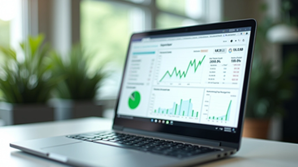 Analytics dashboard showing domain authority metrics and backlink profile data with green growth indicators